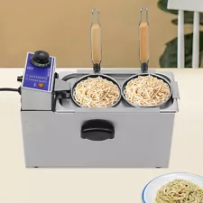 Electric Pasta Cooking Machine Stainless Noodle dumplings Cooker 2-Holes