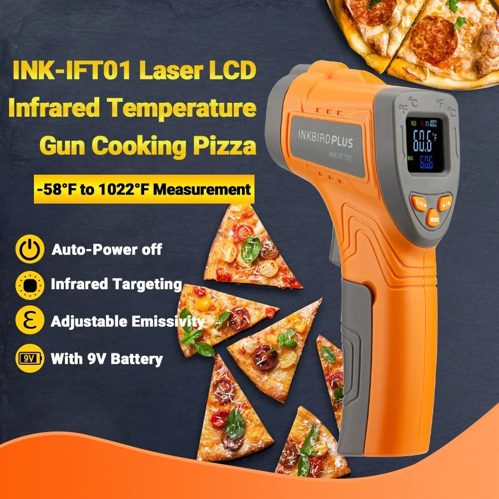 LCD Infrared Thermometer Temperature Gun Laser IR Cooking Oven Pizza  -50°C-550°C