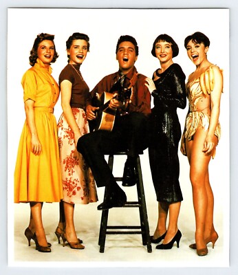 ELVIS PRESLEY W/ PRETTYYOUNG WOMEN 5''X6'' Book Clipping Photo ELV-1