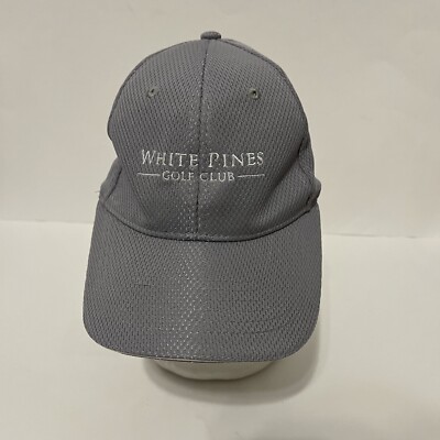 White Pines Golf Club Baseball Cap Hat Adult OSFA OSFM Adjustable Gray Mens