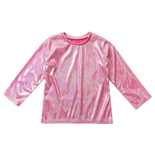 Unisex Kids Tops Youth T-Shirt Outfit Clubwear Jazz Dancewear Hip Hop Costume - Picture 58 of 93