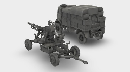 Bedford QLB mit 40-mm Bofors Geschütz WW2 Bausatz 3D Druck 1:87 - 1:35 - Picture 7 of 8