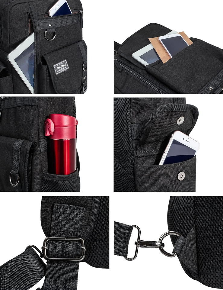 Messenger Bag Outdoor Cross Body Bag Sling Bag Shoulder Bag Black eBay