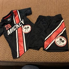 Disney Junior Mickey Mouse Boys 2pc Short Sleeve Shirt  Short Pants Size 5