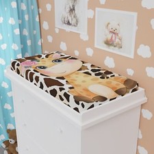 Adorable Baby Giraffe Changing Pad Cover