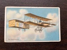 Lithograph "The Voisin Biplane" Early Airplane in Flight Raphael Tuck PC 1915