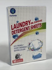 Topone Laundry OK Laundry Derergent Sheets 90 sheets exp 4/26