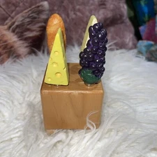 Bread Cheese Spreaders Knives & Mini Wood Butcher Block ~ Harry & David ~ 5 Pcs.