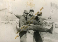 #53283 Greece 24.2.1970. Three soldiers. Funny photo