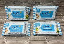 4 Pack of Smart Care Baby Wipes Fragrance-Free With Aloe Vera  Chamomile New