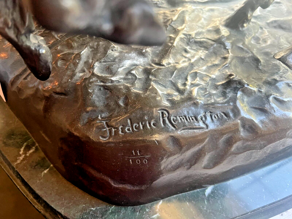 Frederic Remington, Coming Through The Rye Bronze Sculpture Full Size