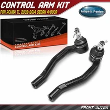 2pcs Front Driver & Passenger Outer Tie Rod End Kit for Acura TL 2009-2014 Sedan