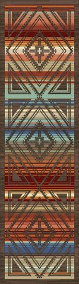 Rim Shot Canyon Multi Southwest Lodge Country Farmhouse Rug 2x8 Runner
