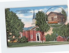Postcard Lincoln Marriage Temple Pioneer Memorial State Park Harrodsburg KY