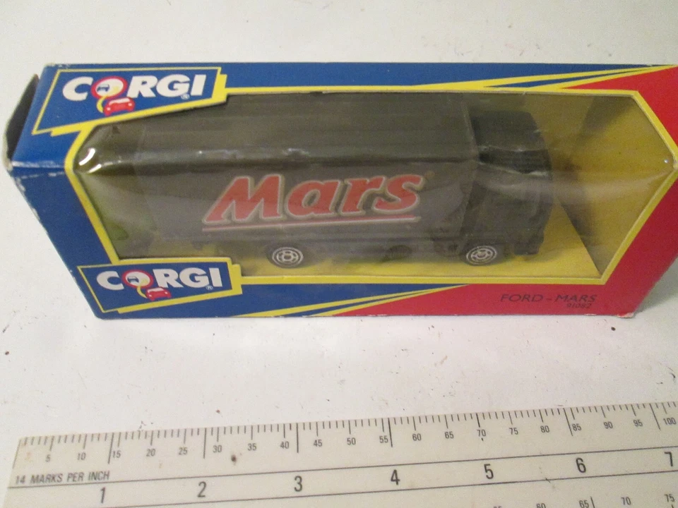 Camiones Corgi Juguetes Corgi Ford Mars Camiones Corgi con Orig. Etiqueta de precio Schwartz de caja y FAO Foto 3 de 4
