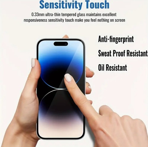 Glass Screen Protector For iPhone Tempered ,Tinted Glass For Privacy, Easy Fit - 第 3/5 張圖片