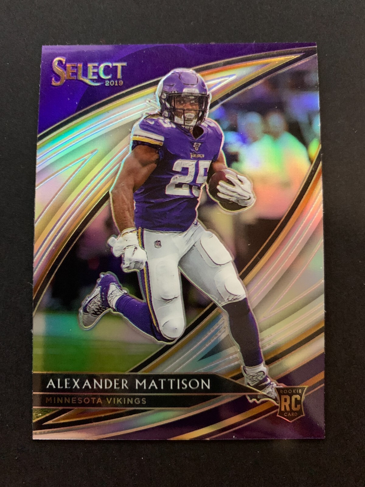 2019 Panini Select #284 Alexander Mattison Silver Prizm RC