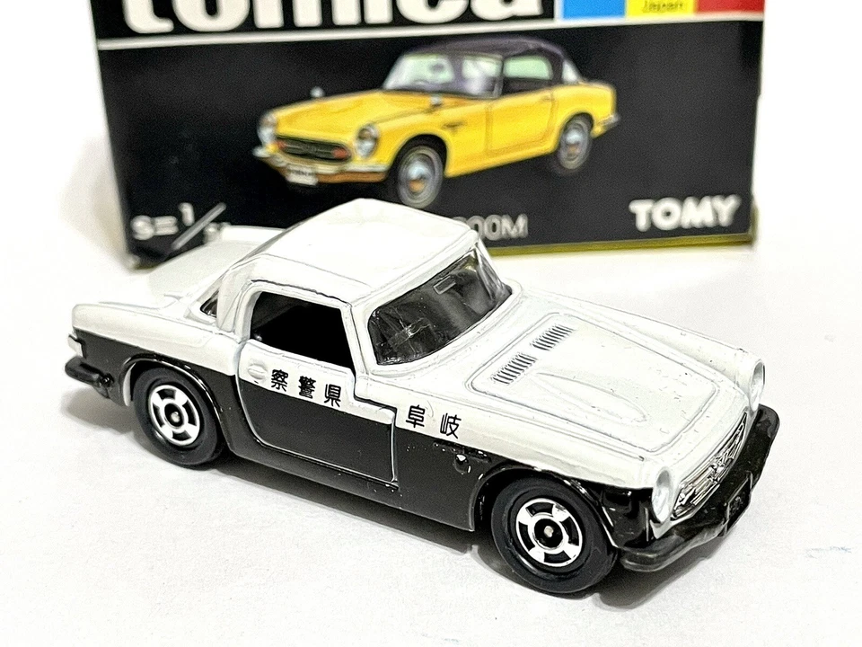 Tomica Caja Negra Nº23 Honda S800M ULTRA RARO NUEVO CON CAJA Blanco y Negro Foto 3 de 4