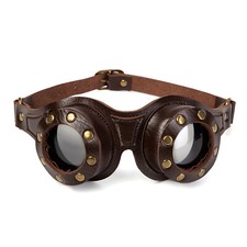 Steampunk Goggles Rough Glasses Halloween Cosplay Costume Props Gothic Eyewear