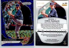 Chris Paddack 2020 Prizm Blue Donut Circle #183 /199 Padres