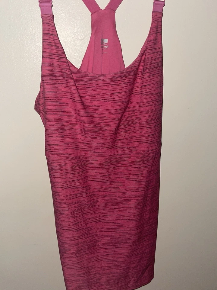 Camiseta sin mangas Marika Magic rosa fucsia jaspeada entrenamiento L OFERTA 4 CARIDAD❤️blt7m96 Foto 4 de 4