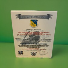 AIR NATIONAL GUARD - PA ANG / 193RD SPECIAL OPS WING~CERTIFICATE OF COMMENDATION