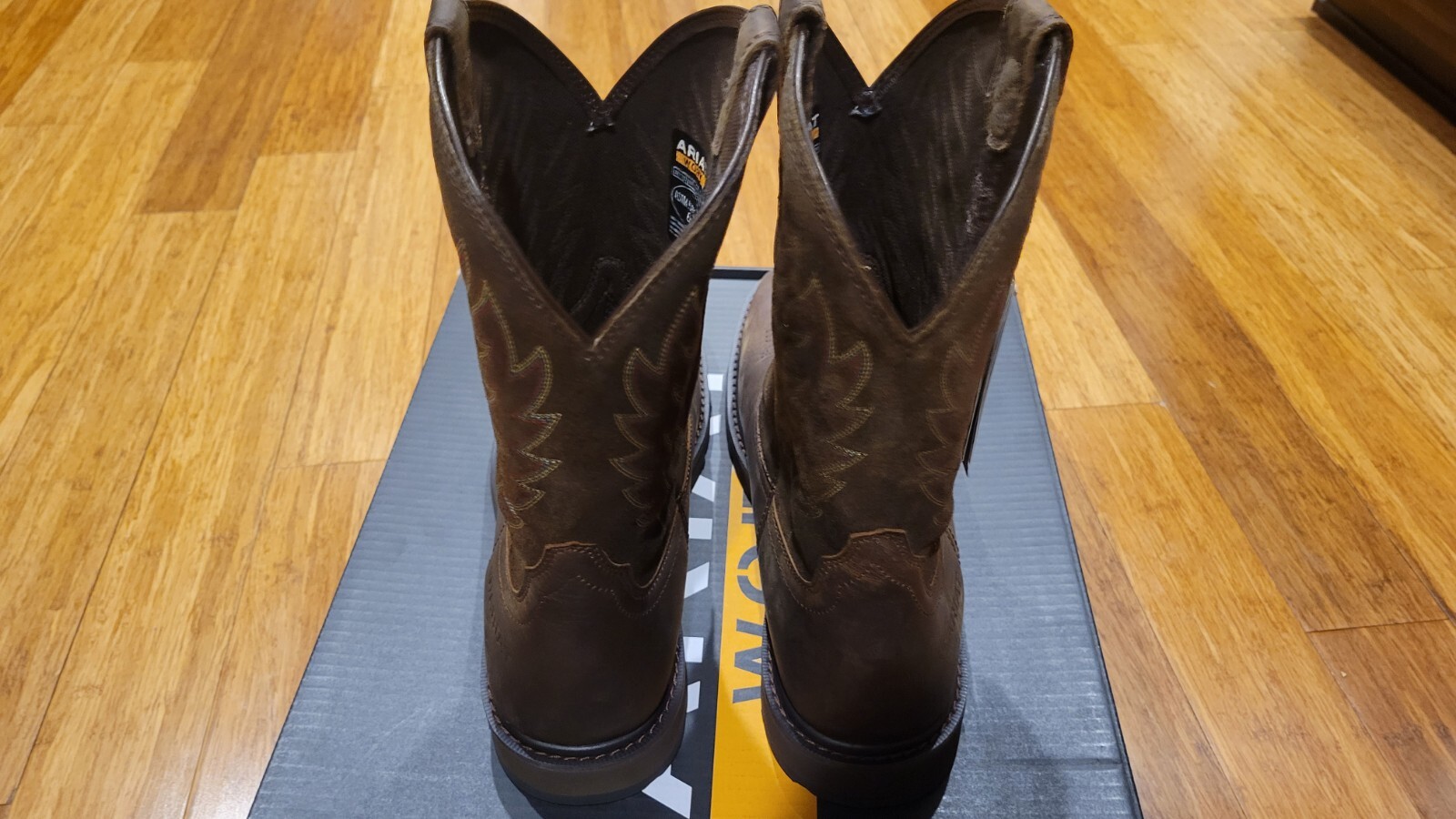 Ariat Men's Groundbreaker Square Soft Toe NonSlip Cowboy Boots