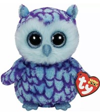 Ty Beanie Boos - OSCAR the Blue Owl (6 Inch) NEW - MINT with TAGS