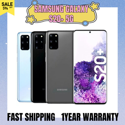 NEW Samsung Galaxy S20+ PLUS 5G SM-G986U 12+128GB Unlocked All Colors & Carriers