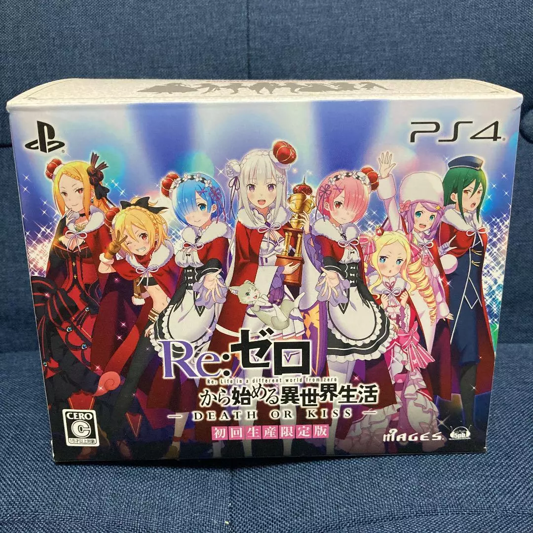 Re : Zero Death Or Kiss Limited Edition Box Figure Video Game Playstation 4 PS4
