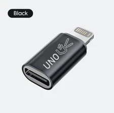 OTG Lighting iOS to USB C Male Adapter NOT CHARGER! For plug USB-C Drive, Camera