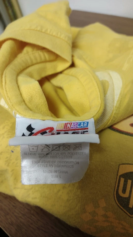 Camiseta Chase Authentis DAVID RAGAN #6 amarilla manga larga en capas talla L Foto 3 de 4