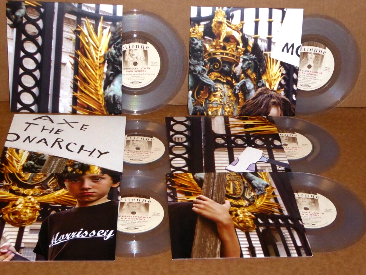 Morissey Axe the Monarchy Low in High School clear vinyl 7