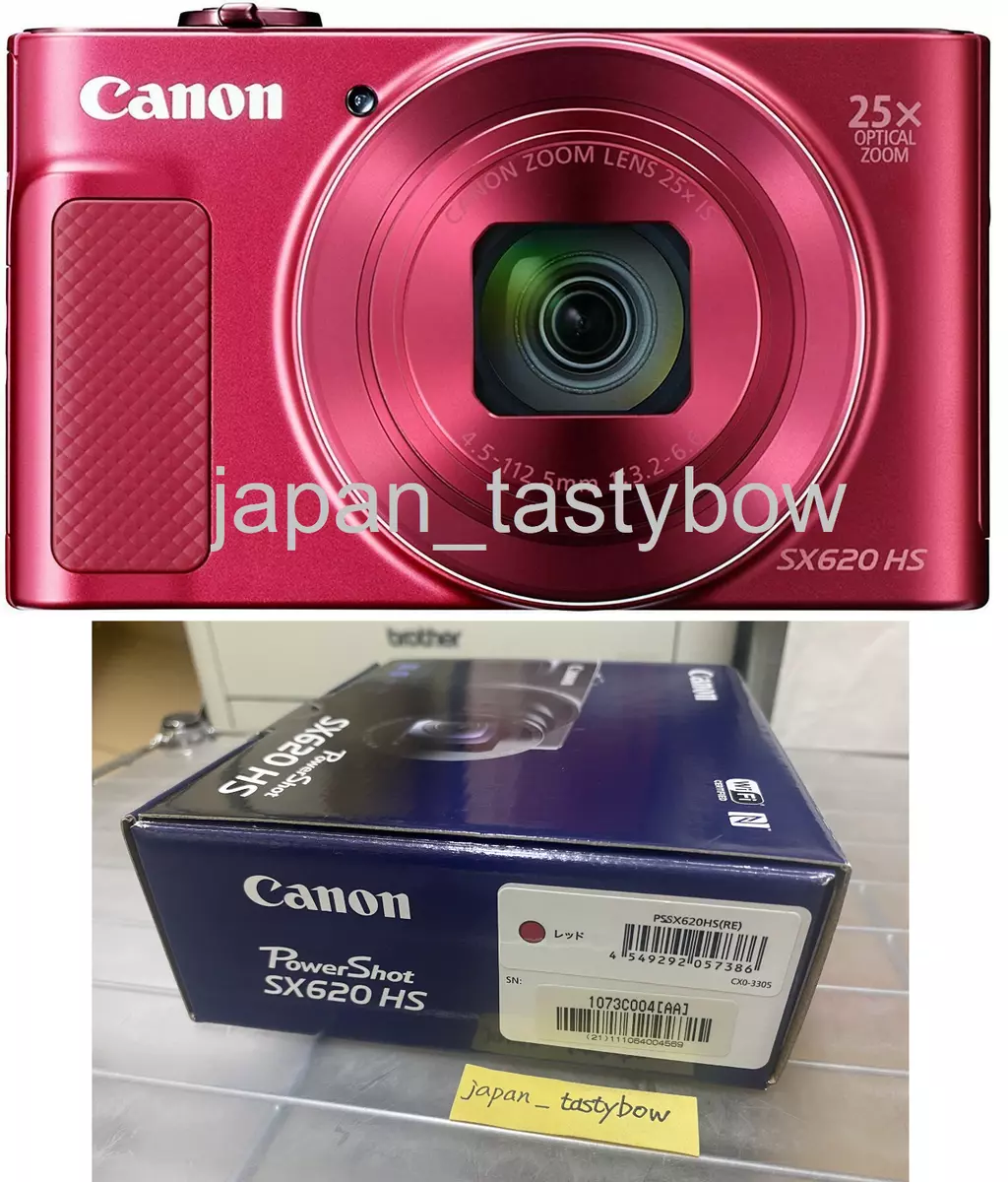 Canon Compact Digital Camera PowerShot SX620 HS Red Optical 25x Zoom English