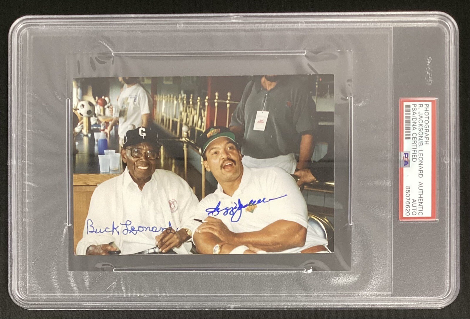 Reggie Jackson Signed Photo 4x6 Photo Baseball Buck Leonard Autograph PSA/DNA