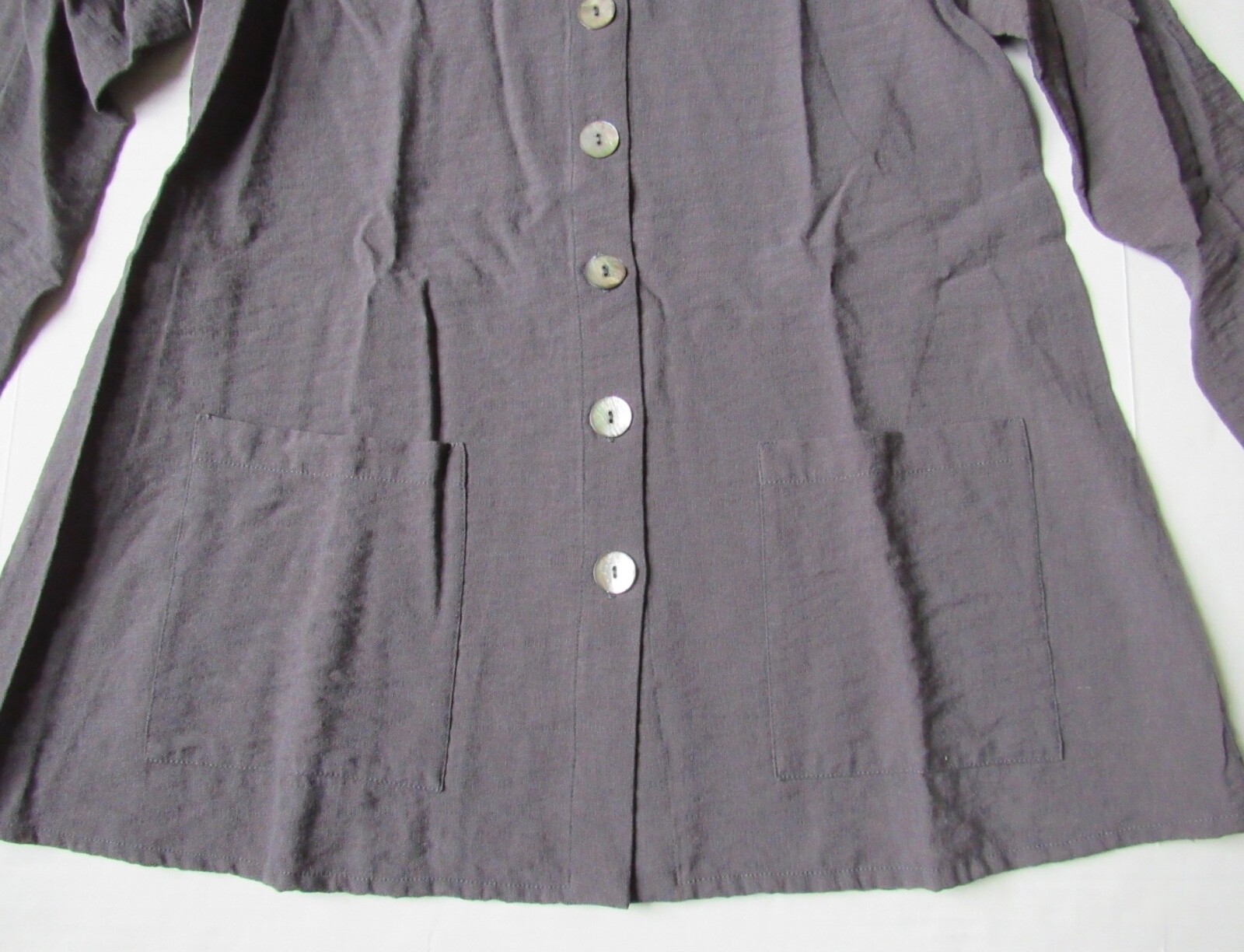 Christopher Calvin Gray Shell Button Button Down … - image 5