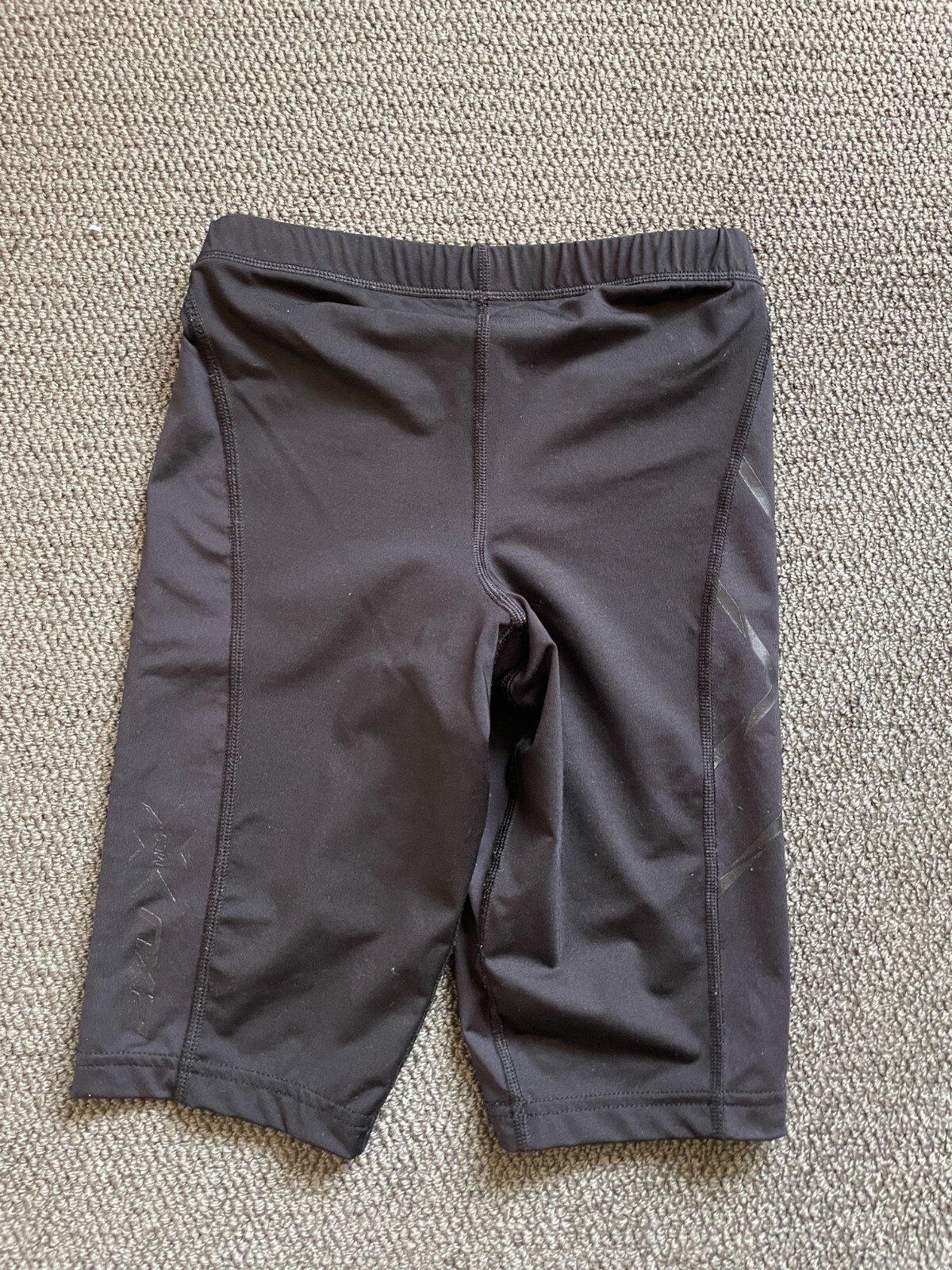 2XU Women's Black Compression Tights Shorts X Sports Running Gym Size