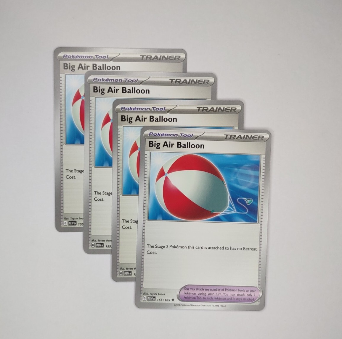 Big Air Balloon 155/165 - 4x Trainer Playset x4 - Pokemon Scarlet & Violet 151