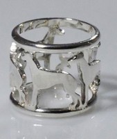 Galgo Ring Mit Perforiertem Band Aus 925Er Silber Luce
