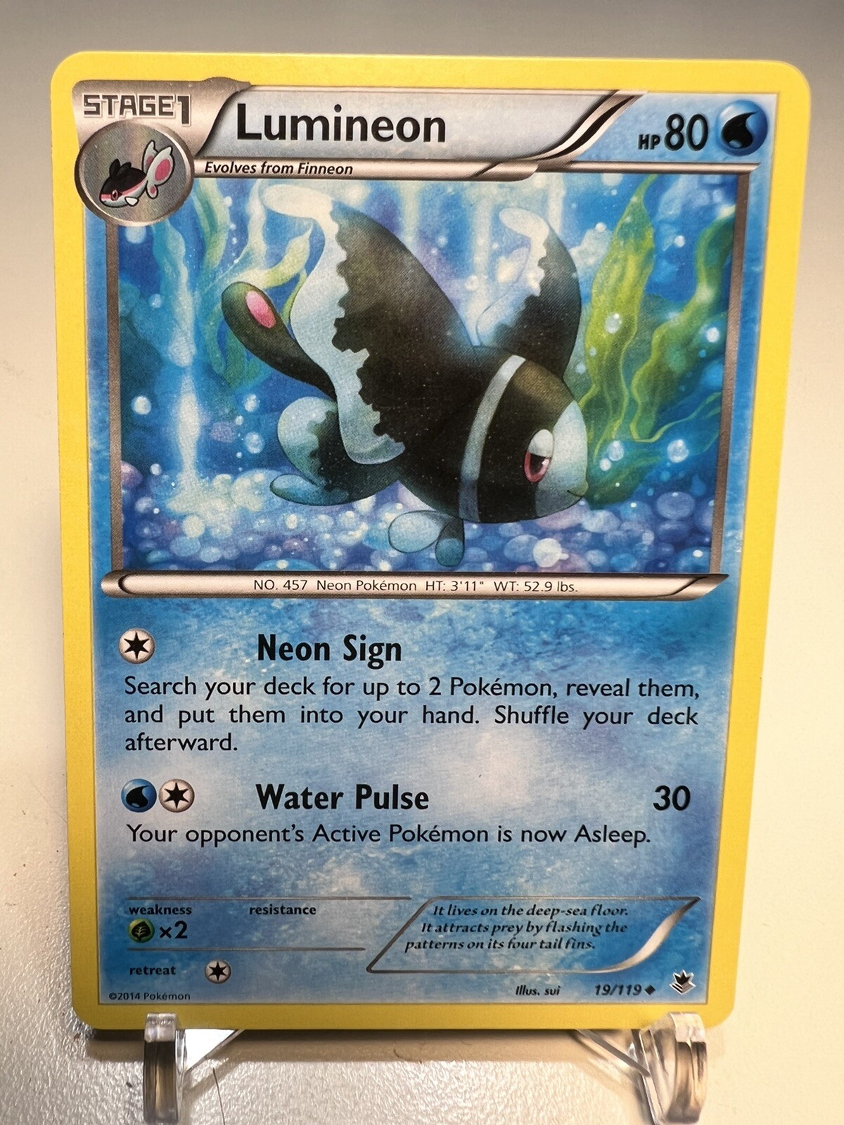 Pokémon TCG Lumineon Phantom Forces 19/119 Regular Uncommon 2014 - NM: Near Mint