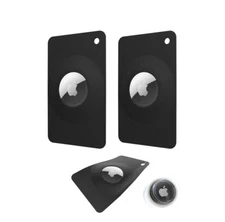 Compatible with Airtag Wallet Holder 2 Pack,Ultra Thin Card Case, Stays Hidden