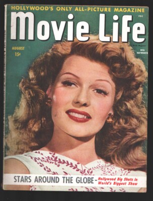 MAG: Movie Life 8/1944-Rita Hayworth-Smiley Burnette-Joan Withers-Sinatra-Joa...