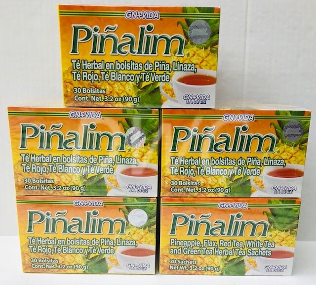 NEW 5 Pack Te Pinalim GN+Vida Tea Piñalim Pineapple Diet 150 Days FAST SHIPPING