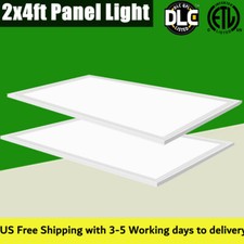 2x4' LED Panel Celling Light Troffer Edge-Lit Flat 75W 5000K 7800 Lumens