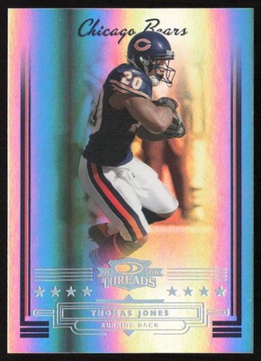 Thomas Jones 2006 Donruss Threads Silver Holofoil /100 #32 Bears