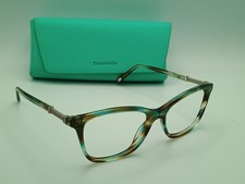 Tiffany Co. TF 2116-B 8124 Cat Eye Ocean Havana Eyeglass Frames 53-16-140 Case
