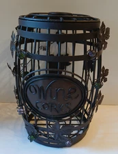Metal Rustic Wine Barrel Cork Cage Cork Holders for Cork Collectors Home Decor