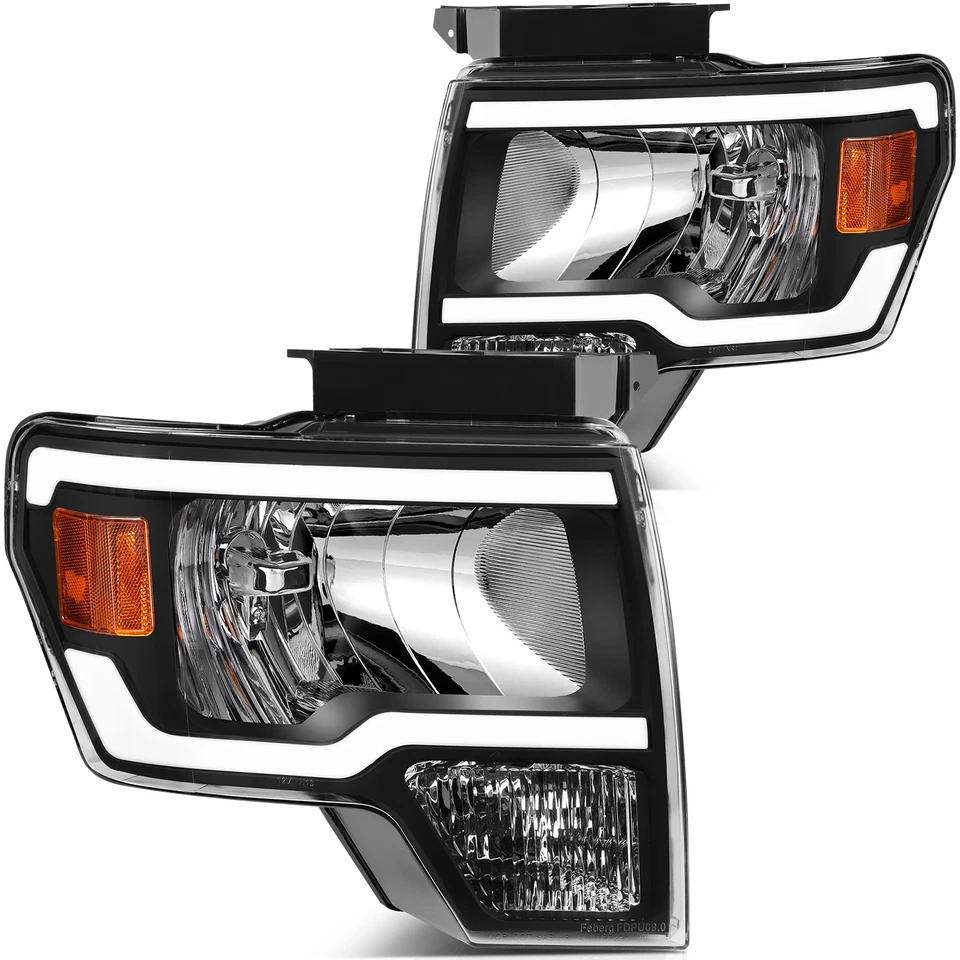 Pair LED Headlights Assembly Fit For 2009-2014 F150 Driver+Passenger Side - Image 2 of 4