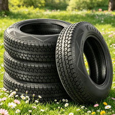 4X ST215/75D14 Trailer Tires 215 75 14 6PR Heavy Duty 215/75/14 Tubeless Load C