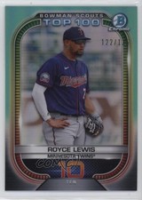 2021 Bowman Scouts Top 100 Aqua Refractor 122/125 Royce Lewis #BTP-10 19b1